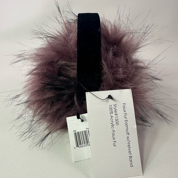 Surell Accessories - 4/$25** Surell Women's Dusty Mauve Faux Fur with Velvet Band Earmuffs (O/S)